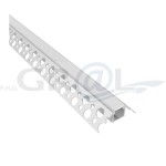 Profil aluminiowy DEOLINE typ Z, Aluminium, 2m, Klosz mleczny