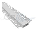 Profil aluminiowy DEOLINE XL typ P, Aluminium, 2m, Klosz mleczny