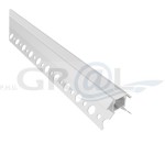 Profil aluminiowy pod płytki CERAMIC LINE typ Z, Aluminium, 2m, Klosz mleczny