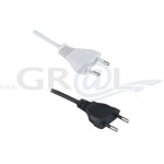 Przewód 5m, 2x0,75mm2 z wtyczką EURO, czarny