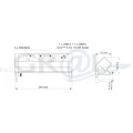 DESK BOX stal drapana, 3xgniazdo FR, 1xUSB A, 1xUSB C, przewód zasl dł 1,8m DESKBOX-SD-3FR-UAC-01, zdjęcie 3