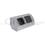 CORNER BOX aluminium 1x gniazdo Schuko + 1 x Wyłącznik