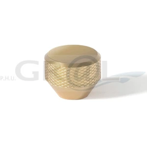 Gałka do mebli mosiądz satynowy ⌀ 26mm radełkowany Mesh 8892.220