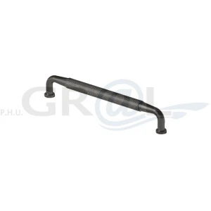 Uchwyt do mebli czarne radełkowany Mesh 192mm 6892.232