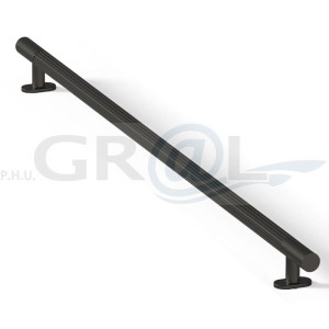 Uchwyt do mebli ryflowany czarny mat Fluted 480mm 6882.232