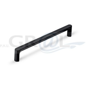 Uchwyt do mebli czarny mat ryflowany Aqua 160mm 15253Z1600M.N2
