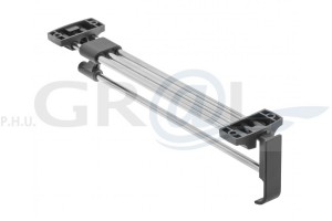 Wieszak wysuwny L=350 chrom, niepełny wysuw WW-WSD350-01B