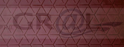 FL Cube Velvet Bordeaux, Mata dekoracyjna SIBU bez kleju 22709