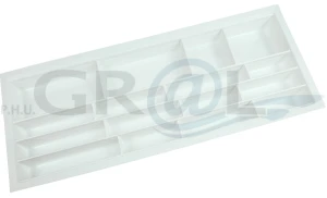 Wkład na sztućce Scoop II, do szuflad 120cm biały 07.429.BL