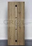 Napinacze do drzwi, system prostujący, komplet 2 szt., wysokość skrzydła 2040-2600 mm/ aluminium