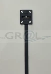 Napinacze do drzwi, system prostujący, komplet 2 szt., wysokość skrzydła 2040-2600 mm /czarne