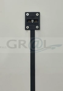 Napinacze do drzwi, system prostujący, komplet 2 szt., wysokość skrzydła 2040-2600 mm /czarne
