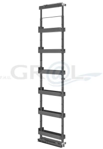 DISPENSA Liro z drewnem 1900-2300/ 150/6/ antracyt (wysuw 3/4)