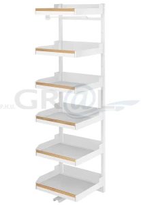 PLENO Maxi Standard Liro z drewnem 1900/ 600/ 6/ lewy/ biały