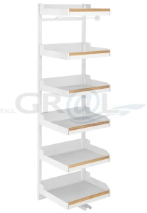 PLENO Maxi Standard Liro z drewnem 1900/ 600/ 6/ prawy/ biały