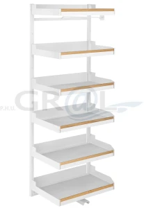 PLENO Maxi Standard Liro z drewnem 1900/ 750/ 6/ prawy/ biały