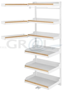 PLENO Maxi Plus Liro z drewnem 1900/ 750/ lewy/ biały