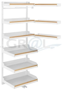 PLENO Maxi Plus Liro z drewnem 1900/ 750/ prawy/ biały
