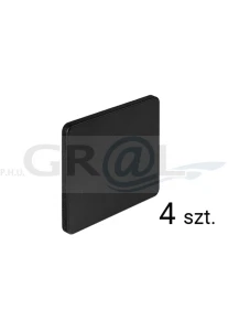 Zaślepki na puszkę do napinaczy drzwi, komplet 4 szt./ czarne