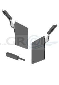 FREEslim flap pto/ 200-650/ 2.1-18.1 kg/ kpl. 2 szt../ antracyt