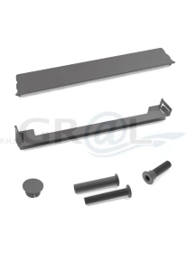 FREEslim flap PowerPad - zestaw osłon do montażu zewnętrznego z frezowaniem/ antracyt