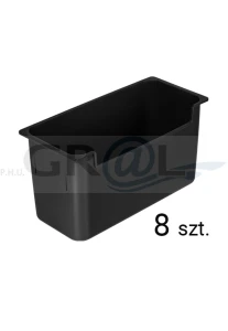 ECOBin Set - zestaw pojemników 6 litrowych/ 8 szt./ antracyt