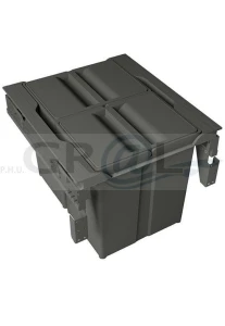 Kosz na śmieci CONCEPT 500/ wys. 331/ 2x17/ z prowadnicami Merivobox/ antracyt