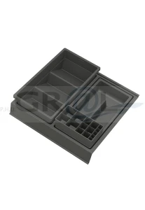 ONDA Line - organizer na kosmetyki, mały/ gł.350/ 300x322x90/ antracyt
