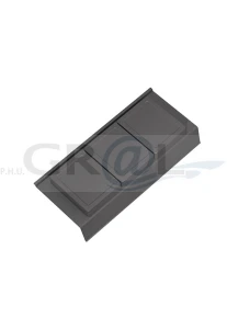 ONDA Line - organizer z pokrywkami, mały/ gł.350/ 146x322x69/ antracyt