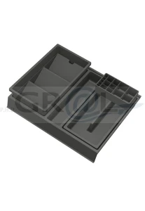 ONDA Line - organizer na kosmetyki, średni/ gł.400/ 308x372x90/ antracyt