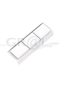 ONDA Line - organizer z pokrywkami, średni/ gł.400/ 122x372x69/ biały