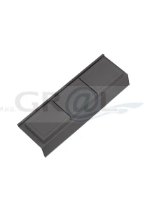 ONDA Line - organizer z pokrywkami, średni/ gł.400/ 122x372x69/ antracyt