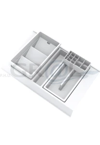 ONDA Line - organizer na kosmetyki, duży/ gł.450/ 308x422x90/ biały