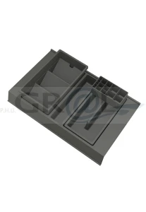 ONDA Line - organizer na kosmetyki, duży/ gł.450/ 308x422x90/ antracyt