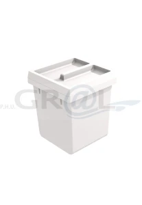 ONDA Line - pojemnik 5l z podnoszoną pokrywką/ 170x174x202/ biały