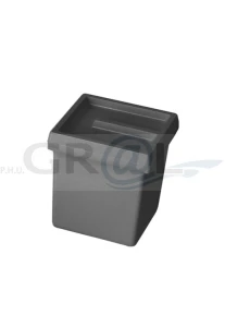 ONDA Line - pojemnik 5l z podnoszoną pokrywką/ 170x174x202/ antracyt