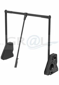 CONERO - pantograf/ 445-628 mm/ 0,5-12 kg/ czarny