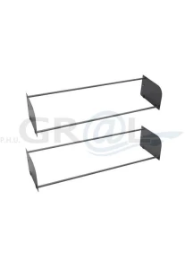 CONERO - stojak na buty/ dł. 715 mm/ czarny/ kpl. 2 szt.