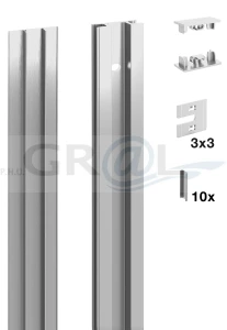 PECASA profil ścienny/ 2200 mm/ aluminium