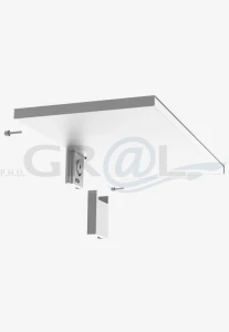 PECASA półka metalowa/ 550x250/ biała
