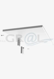 PECASA półka metalowa/ 850x400/ biała