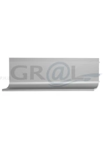 Listwa korytkowa pozioma L/ 5000 mm/ aluminium