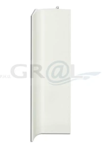 Listwa korytkowa pionowa L/ 5000 mm/ biała