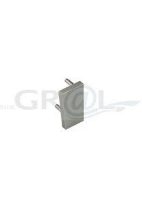 Zaślepka profilu nablatowego LED/ prawa/ inox
