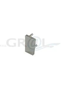 Zaślepka profilu nablatowego LED/ lewa/ inox