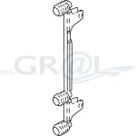 LEGRABOX mocowanie frontu, symetryczne, wersja EXPANDO, do wys."C" ZF7C70E2